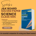 Class 10th Sankalp's JKBOSE CHAPTERWISE Solved Papers (SCIENCE)